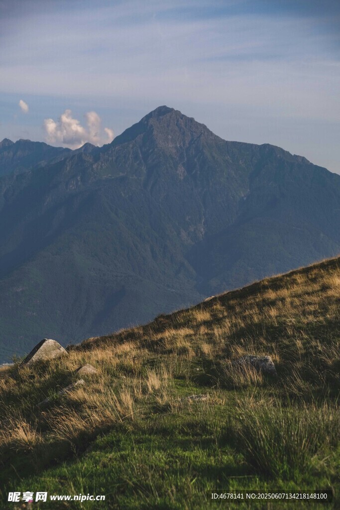 山间美景 远山近坡绿意浓