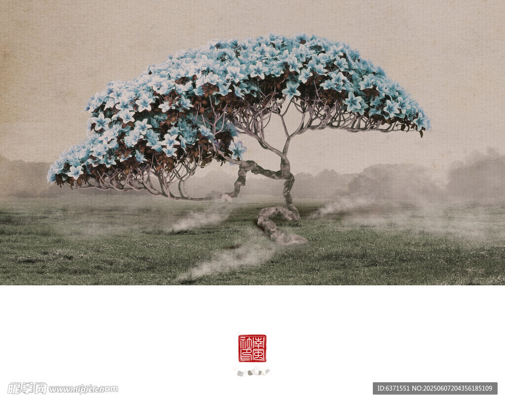 孤树绽繁花