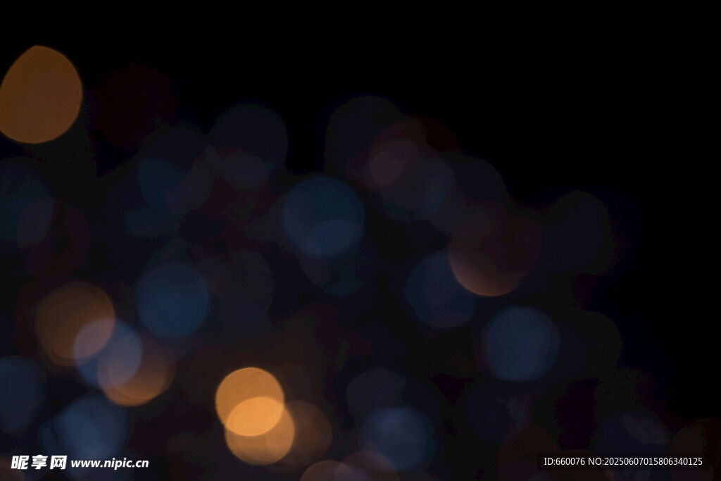 梦幻光斑夜景散景效果