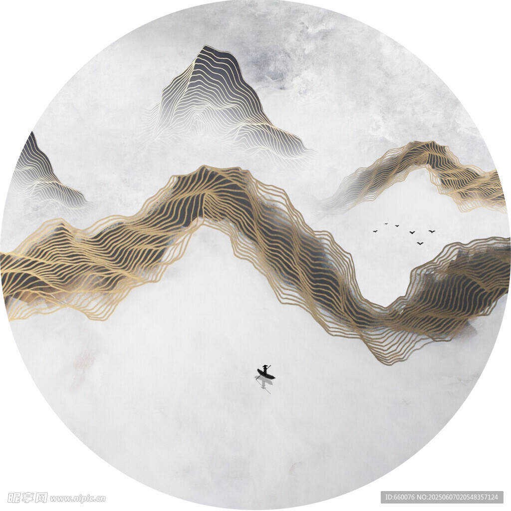 水墨山水意境装饰画