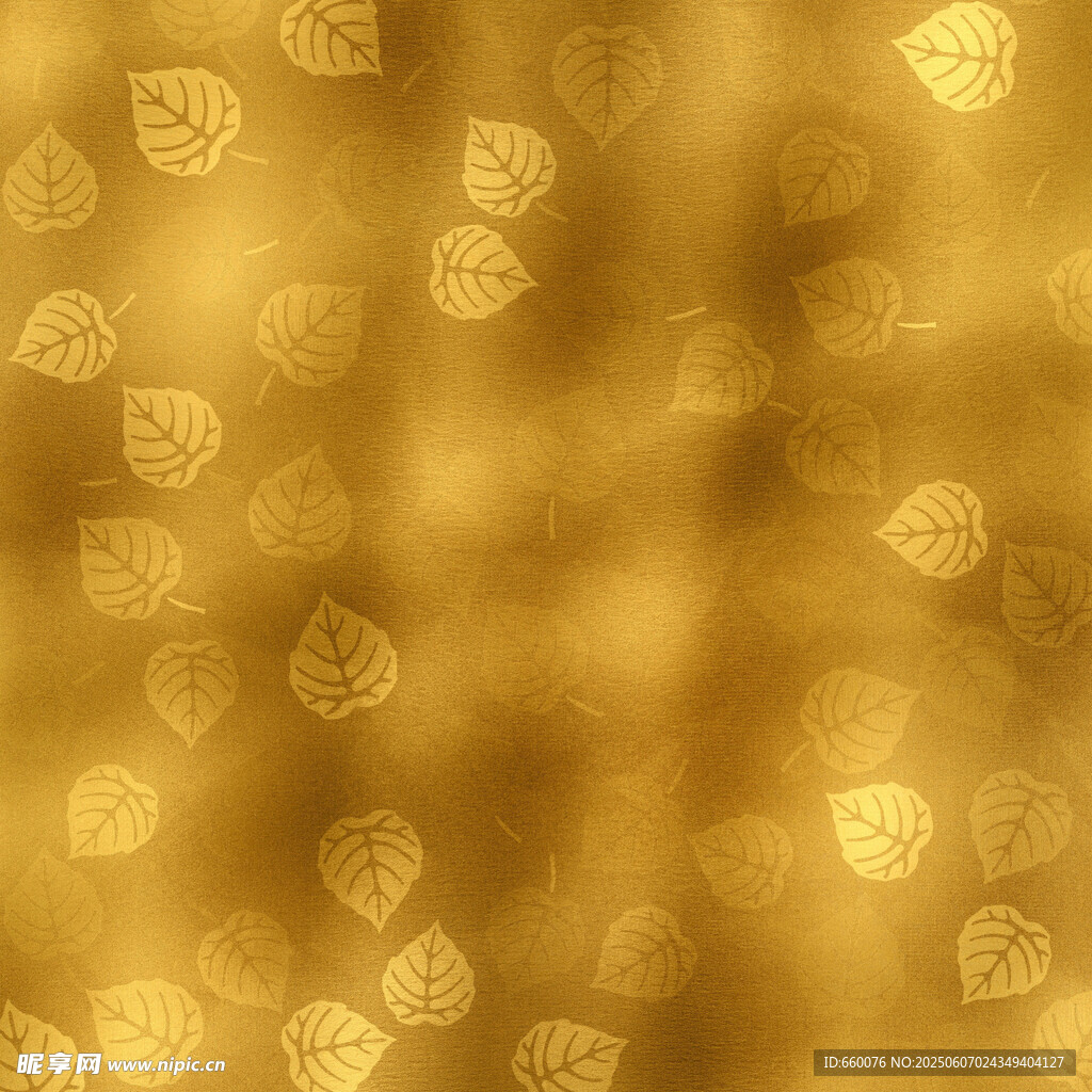 金色叶纹背景图案