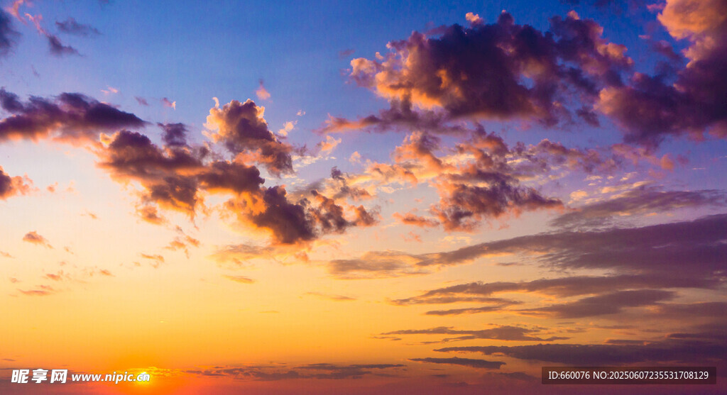 绚丽日落天空美景