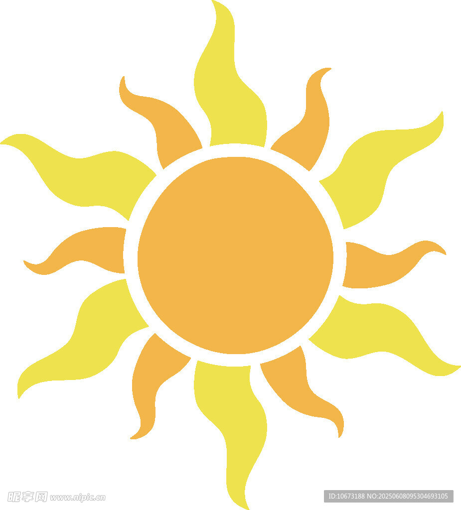 可爱卡通太阳图标