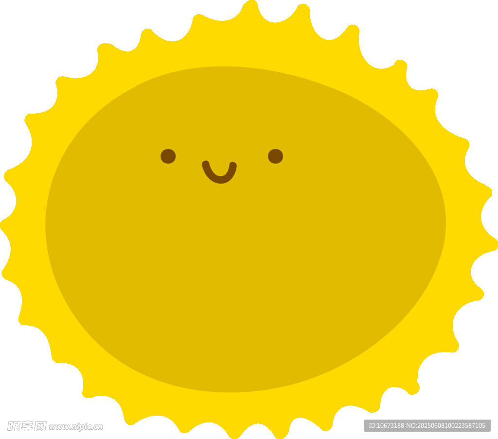 可爱笑脸太阳卡通形象
