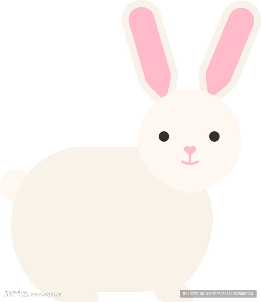 可爱白兔插画