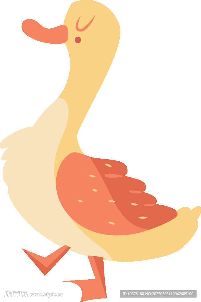 可爱小黄鸭插画形象