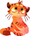 可爱橘猫插画