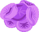 紫色褶皱花朵插画