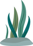 海底绿植插画