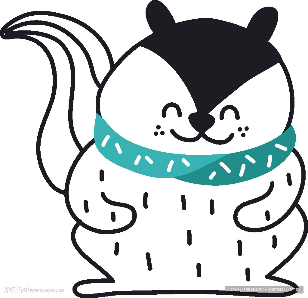 可爱松鼠卡通形象