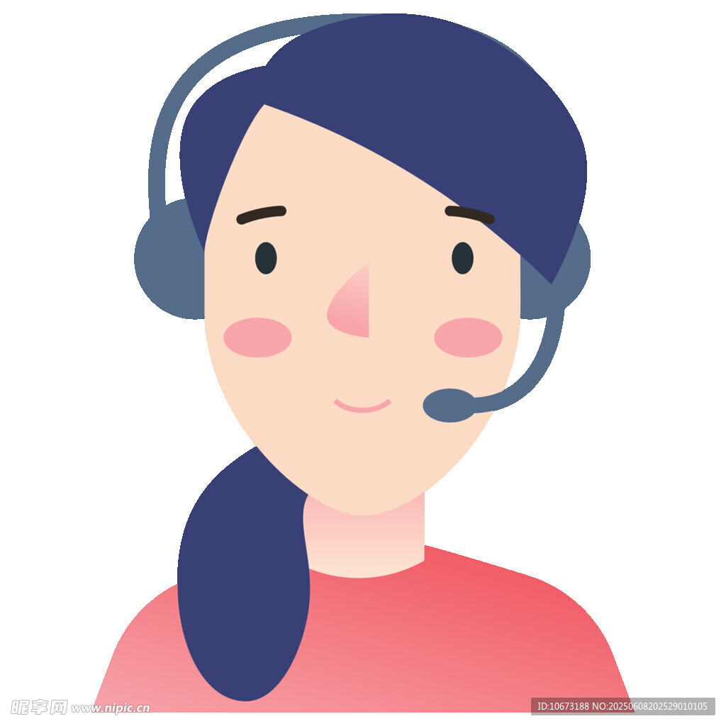 客服女孩头像