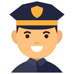 微笑警察头像
