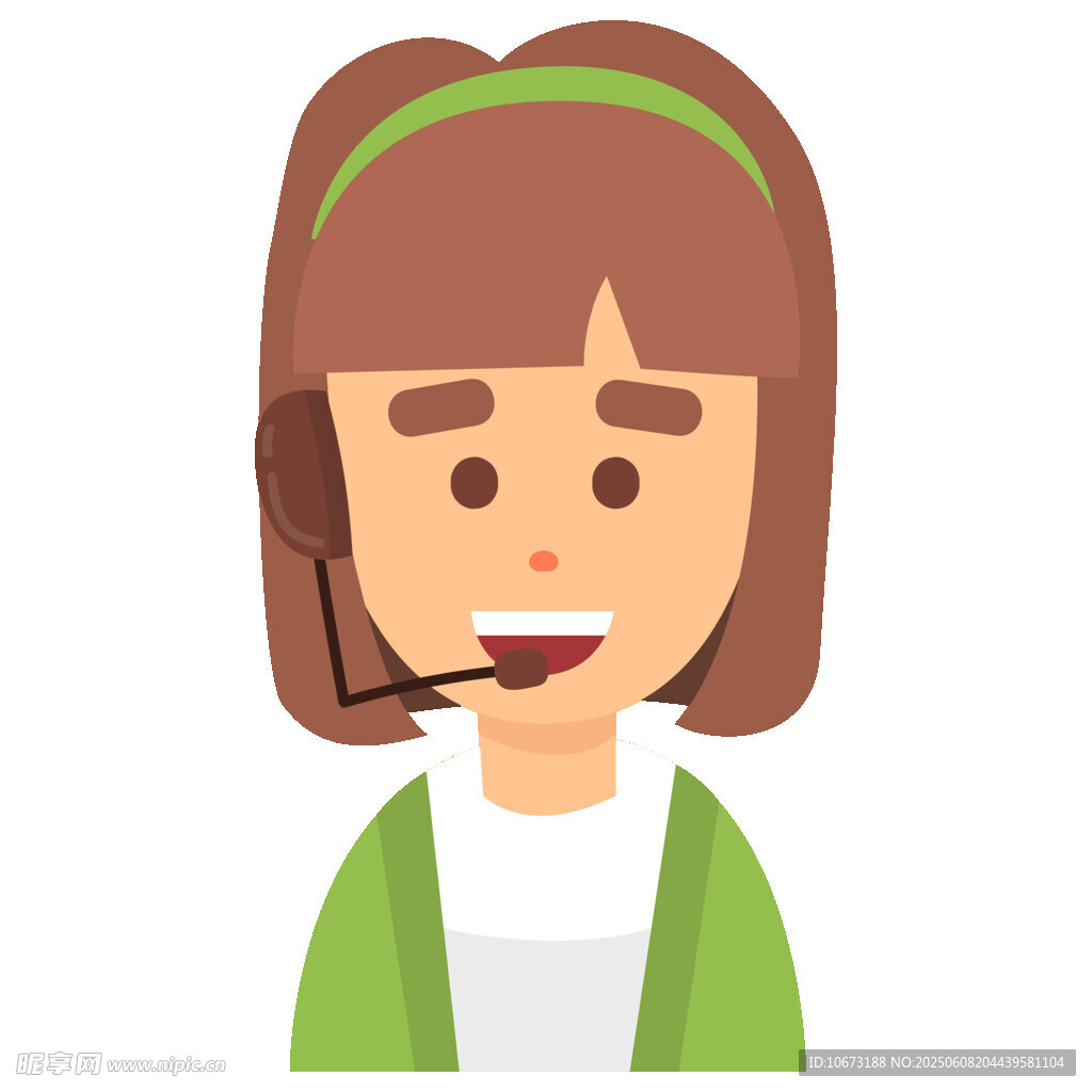 客服女孩形象