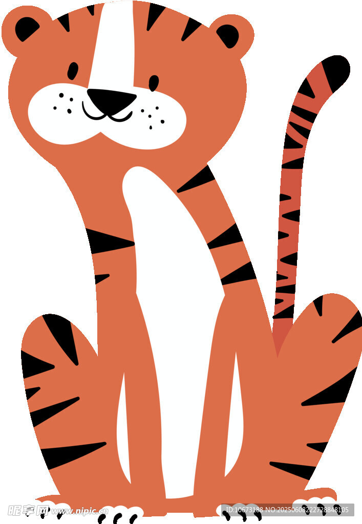 可爱卡通小老虎形象