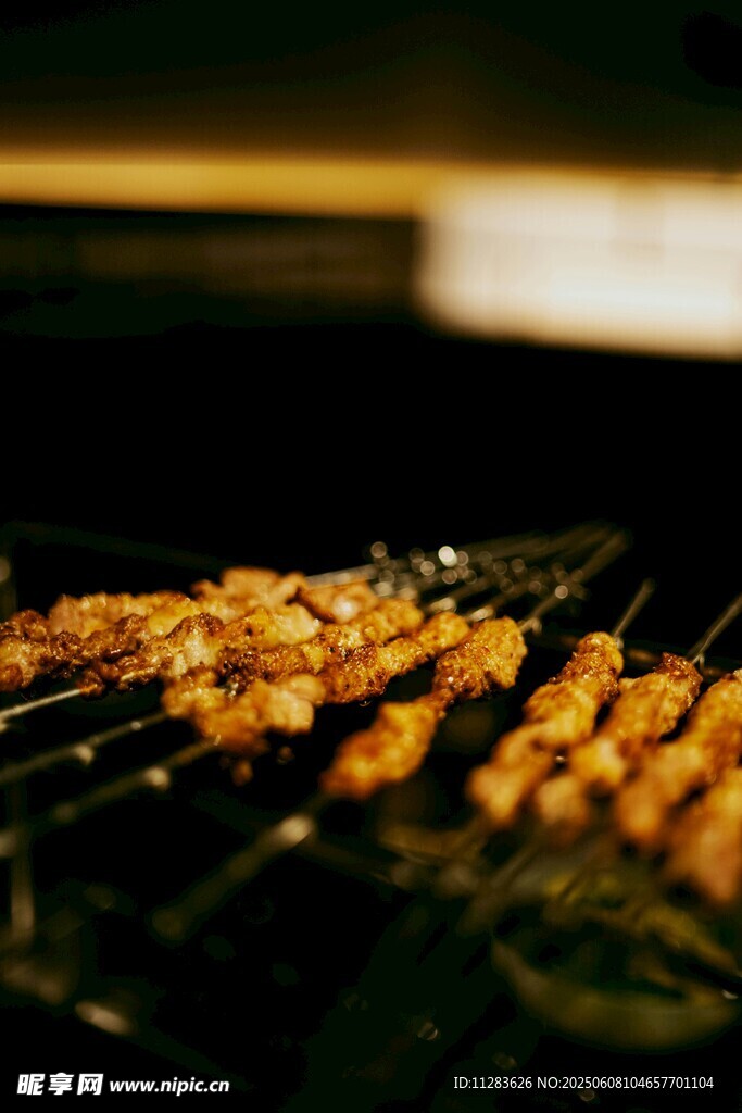 诱人烤串特写