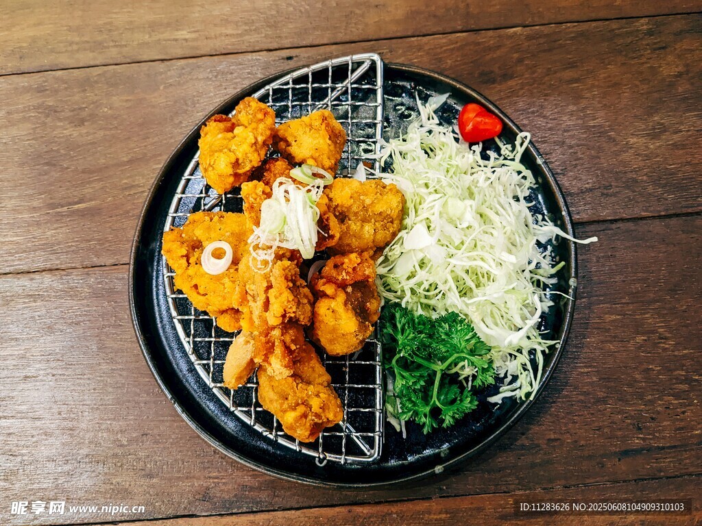 日式炸鸡沙拉套餐