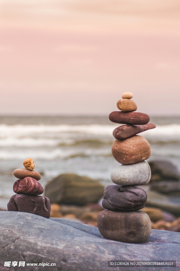 海边叠石景观