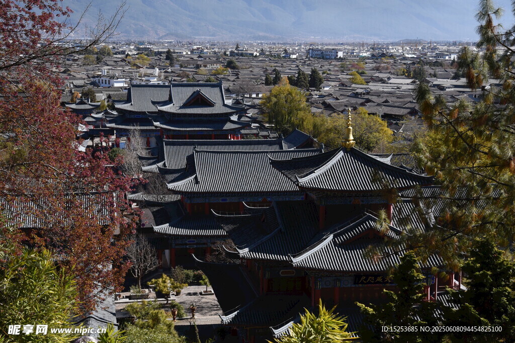 古雅中式建筑群俯瞰图
