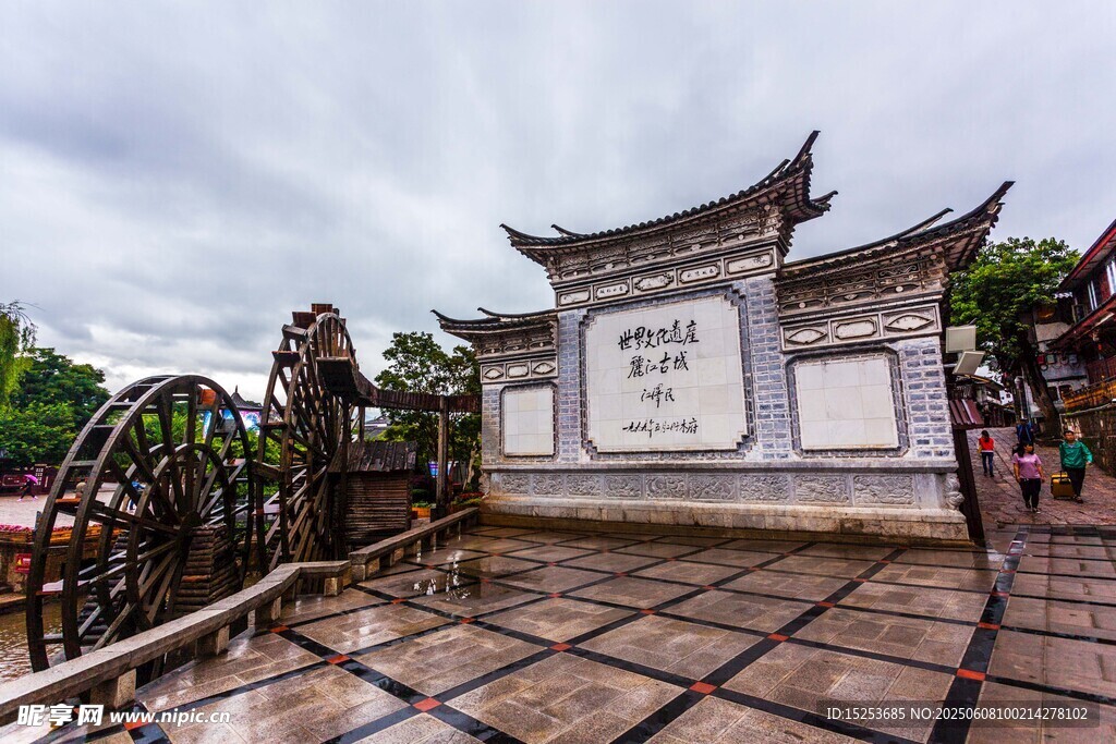 中式古建牌坊景观