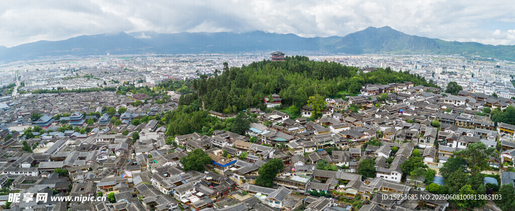 城市全景中的绿地景观