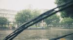 车内视角的雨刮器与街景