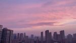 城市黄昏美景