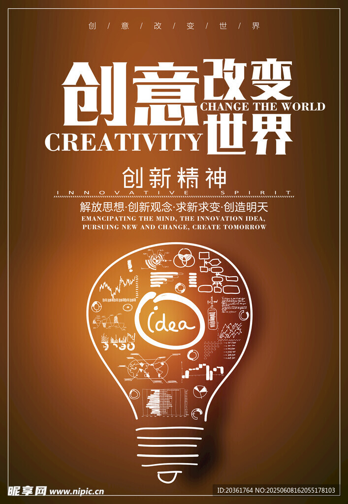 创意改变世界宣传海报