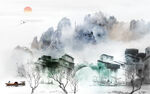 水墨山水意境图