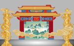 中式牌坊景观