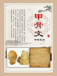 书法文化展板 甲骨文