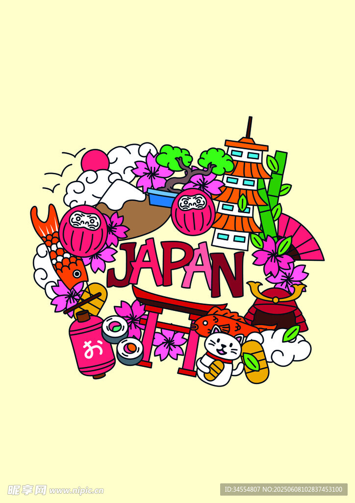 日本风情插画