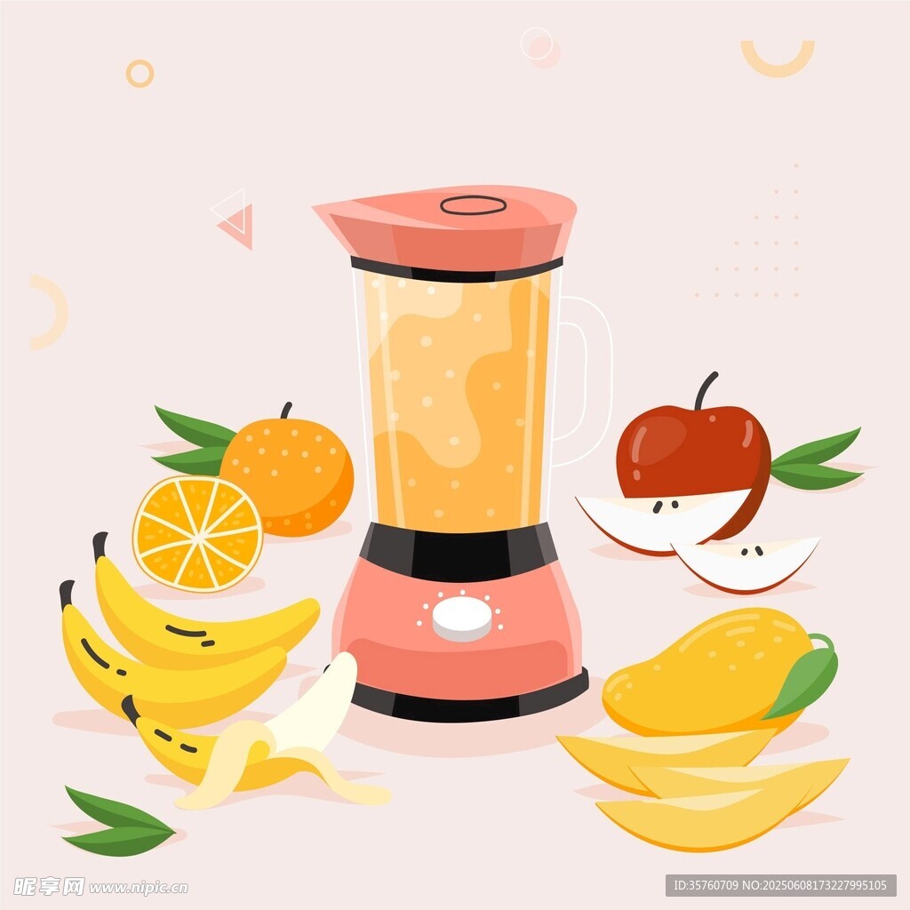 卡通榨汁插图