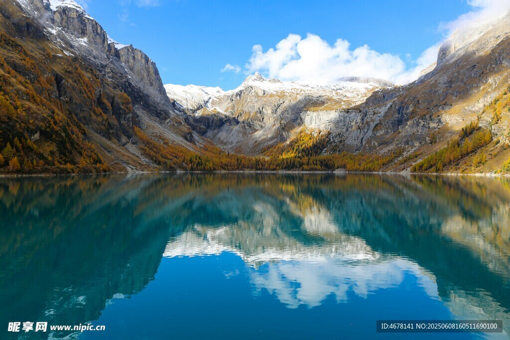 高山蓝湖美景