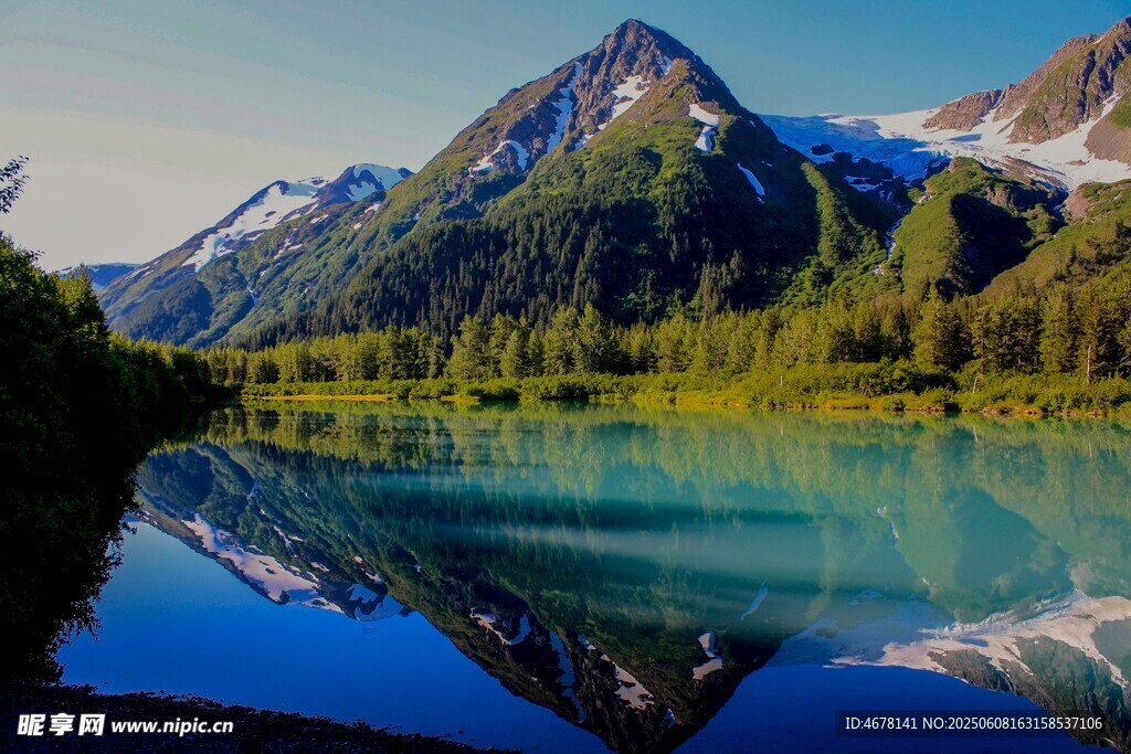 高山蓝湖美景