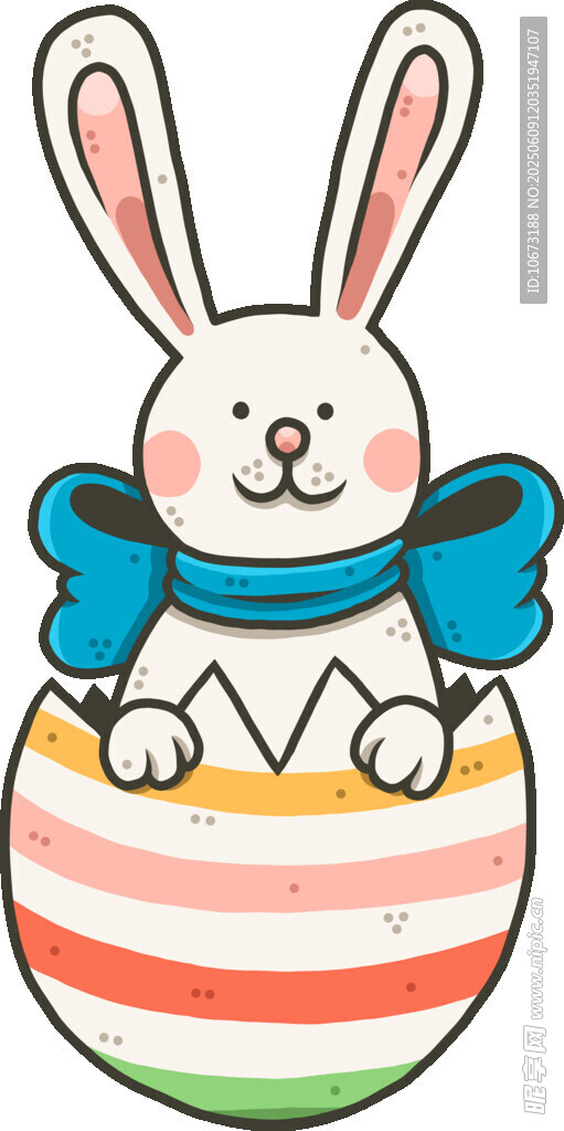 兔子藏于彩蛋中
