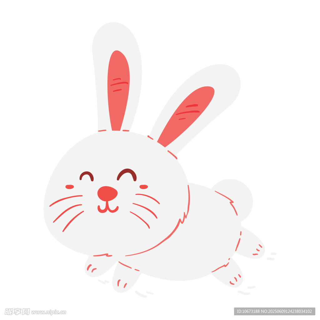 可爱白兔插画