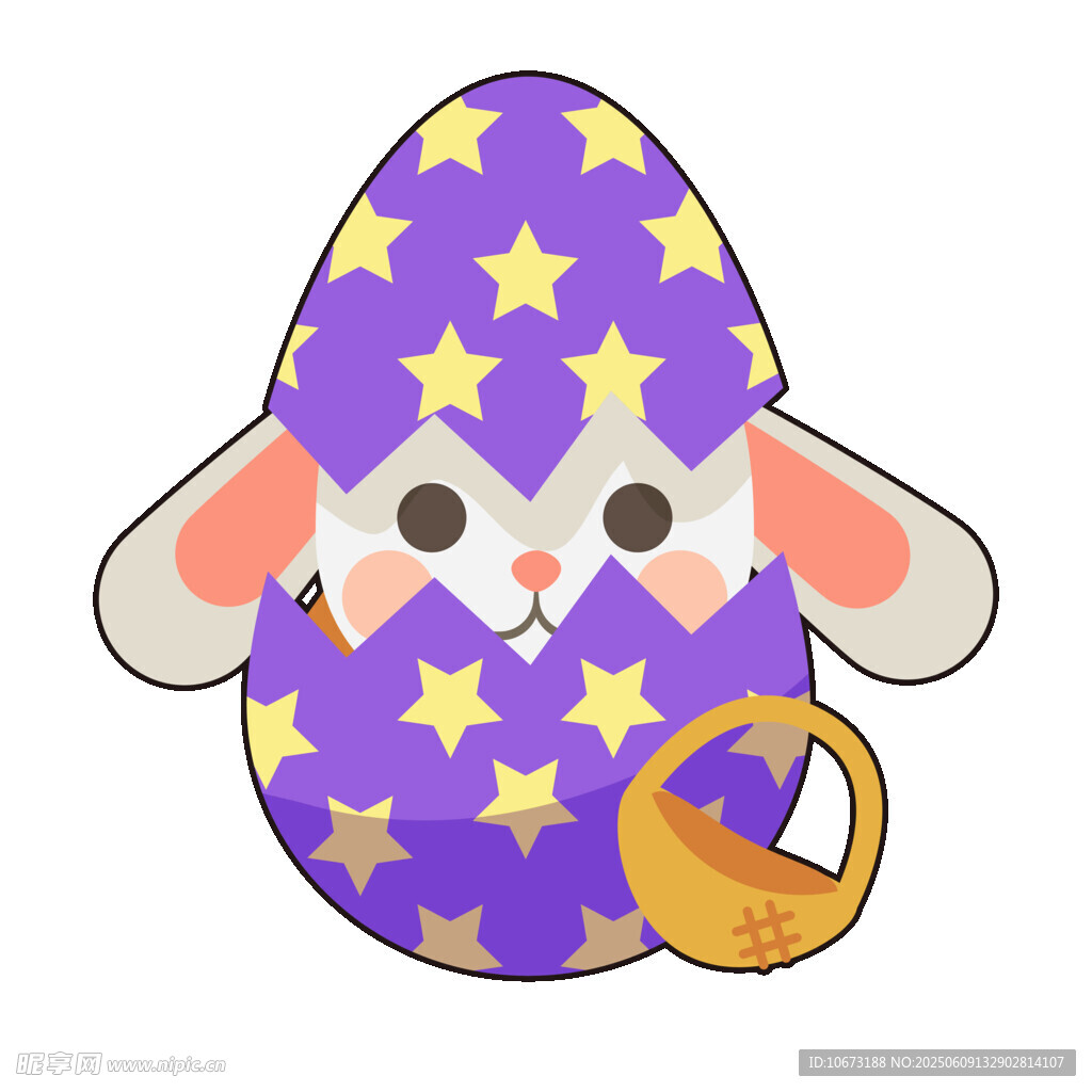 星纹彩蛋小兔形象设计