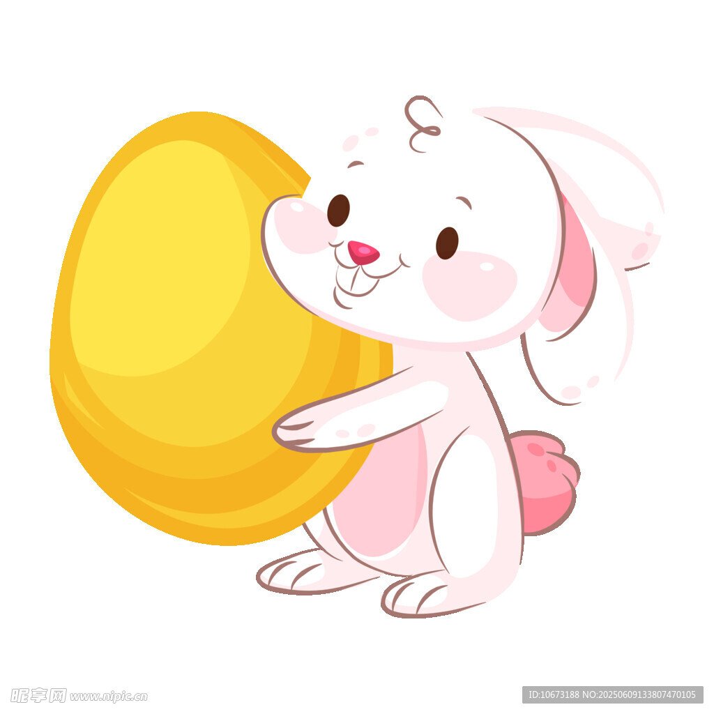 白兔抱金蛋