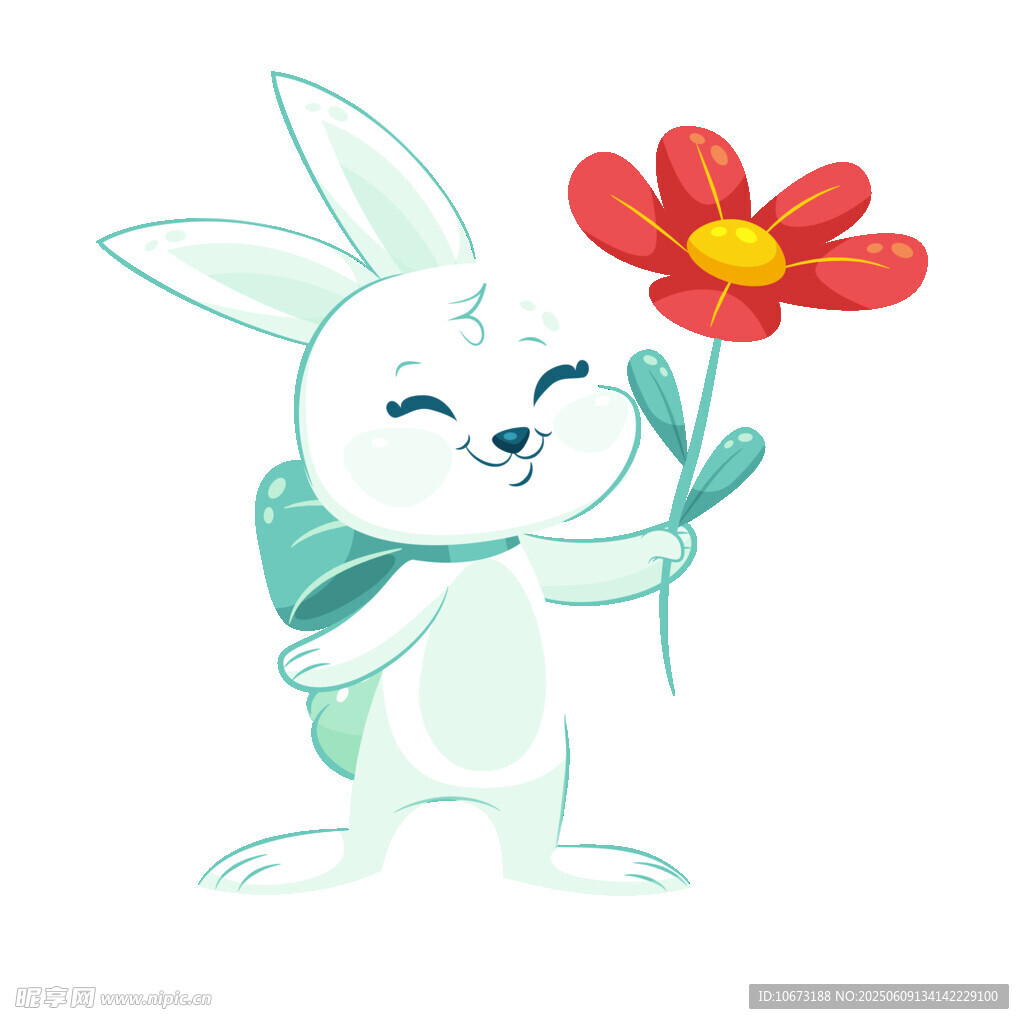 持花小兔
