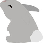 可爱小灰兔