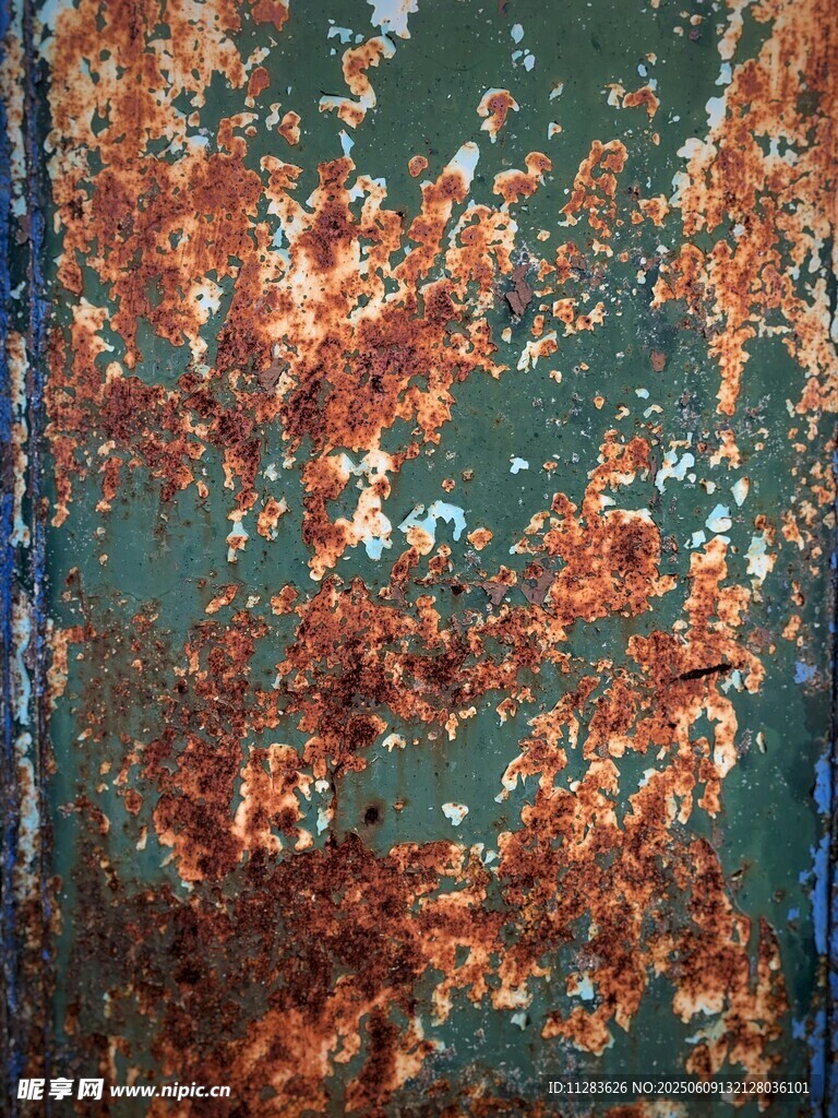 斑驳锈迹纹理的复古画面