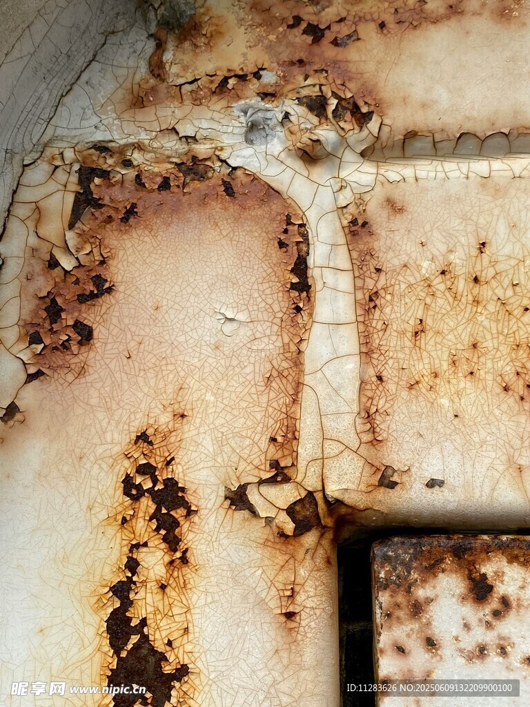 生锈的金属部件