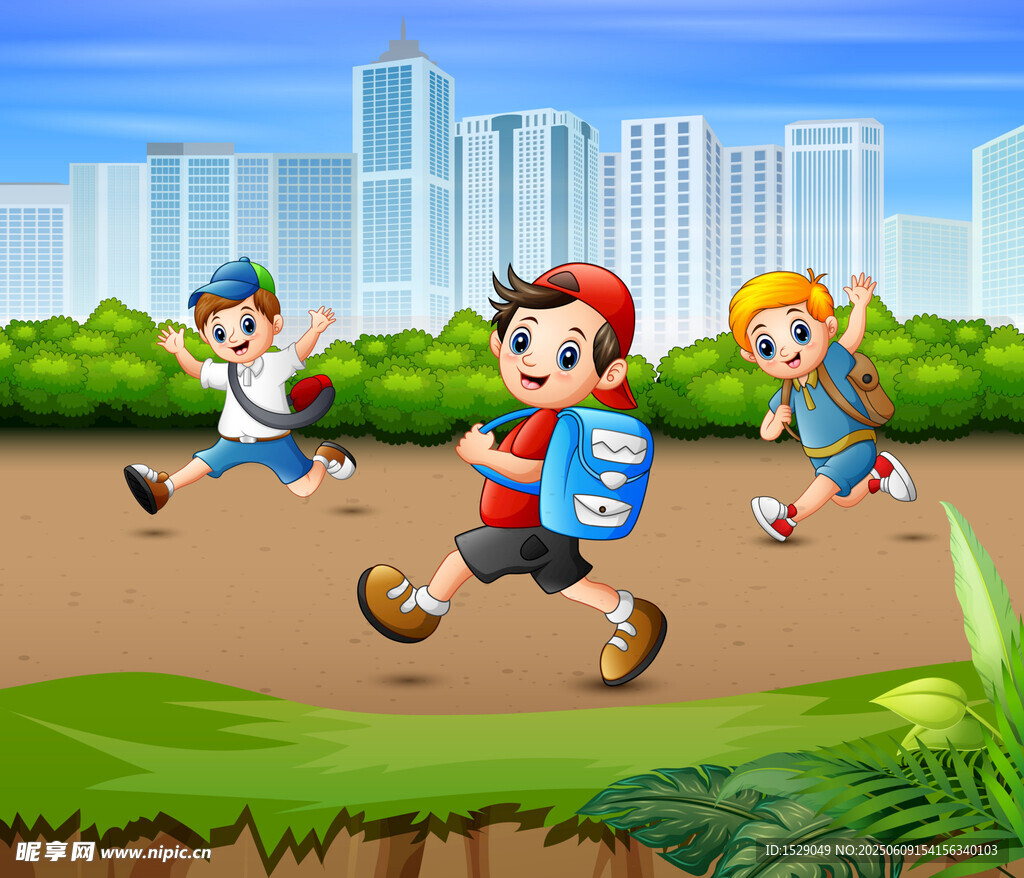 卡通小学生 