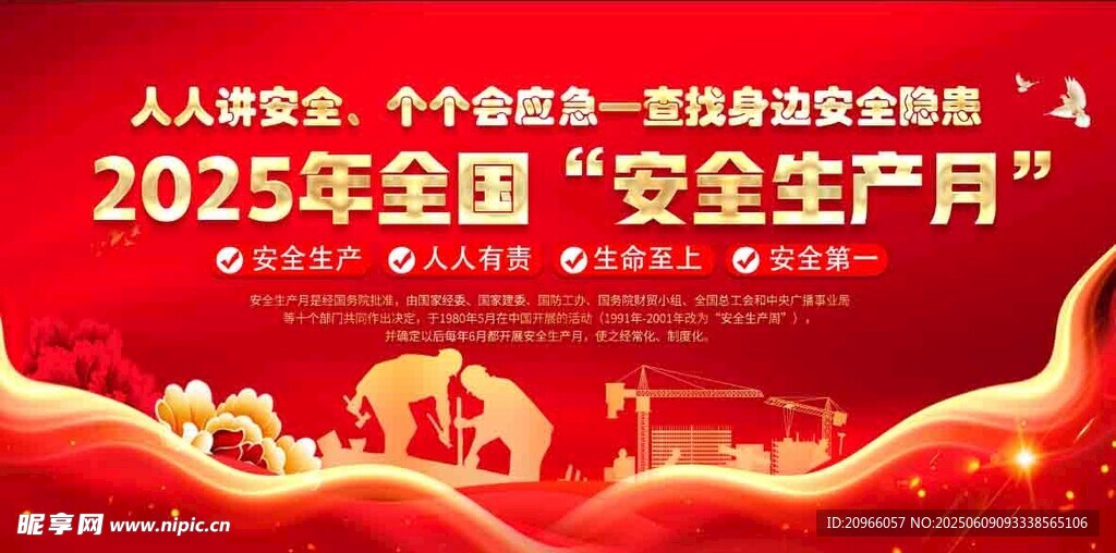 2025年安全生产月宣传图