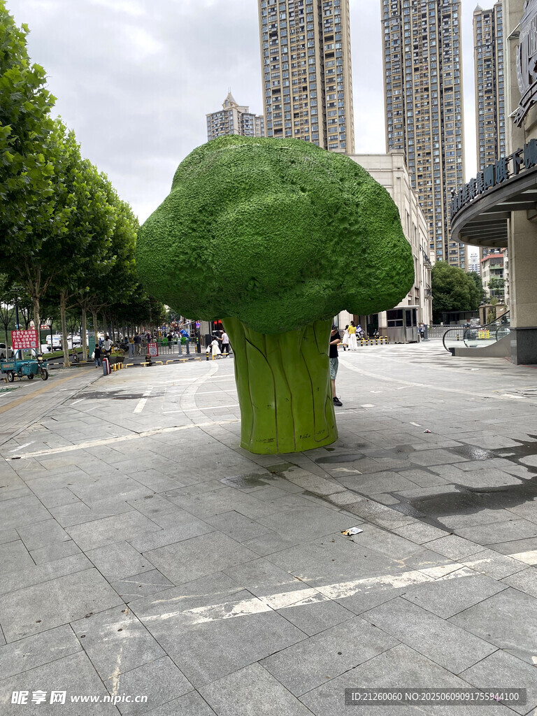 西兰花雕塑