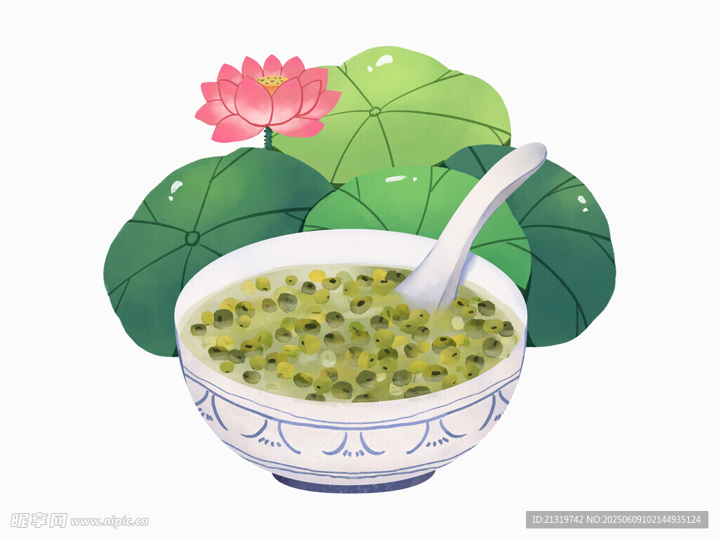 绿豆汤插画