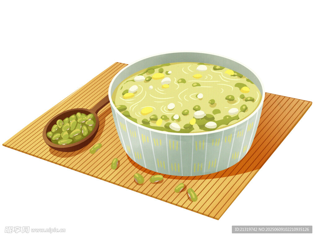 绿豆汤插画