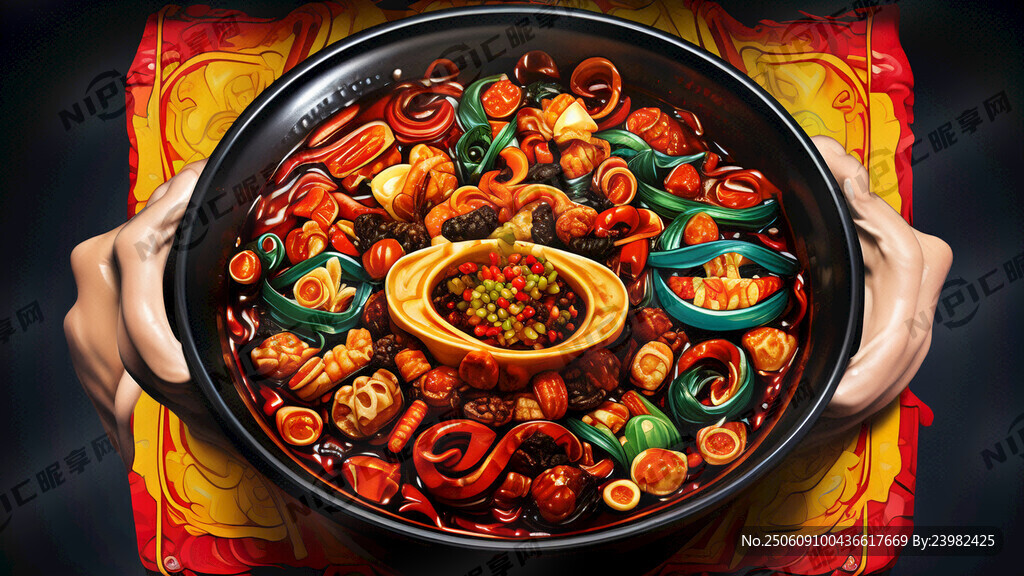 钱嬢嬢重庆麻辣烫艺术字