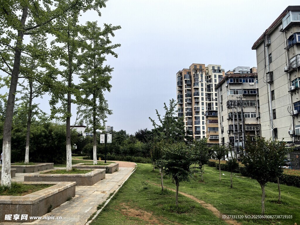 小区内的绿化景观