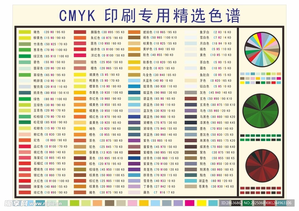 CMYK色卡